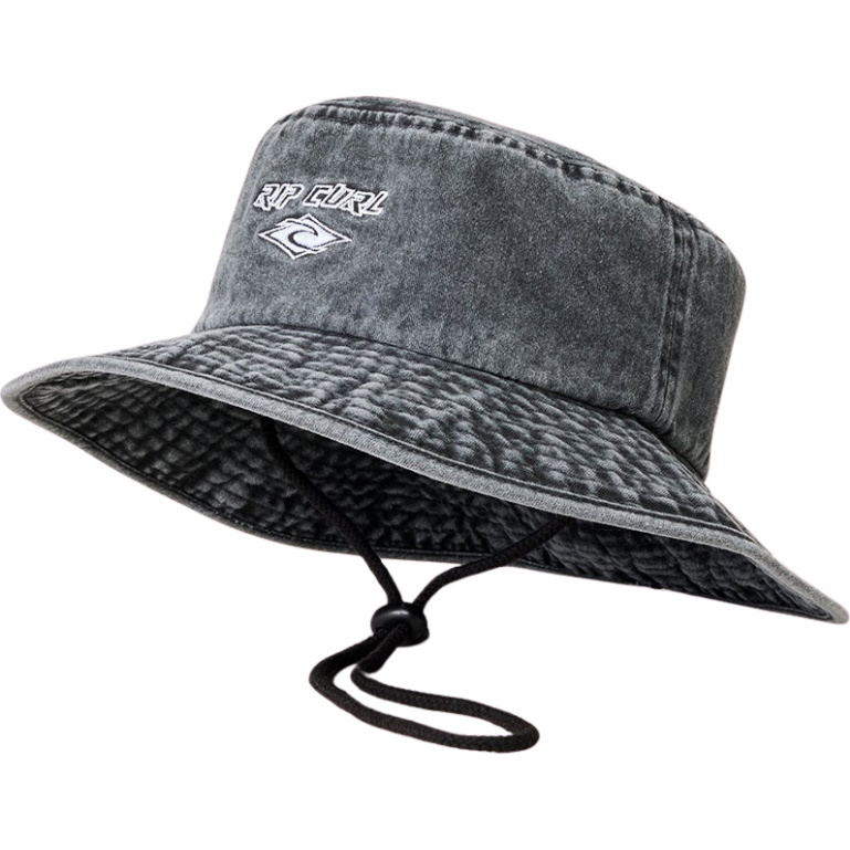 2026 Rip Curl Womens Premium Surf UPF Sun Hat 04OWHE - Washed Black / Black